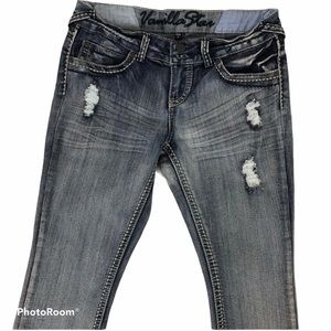 Vanilla Star Distressed Crop Jeans Size 9 Women’s